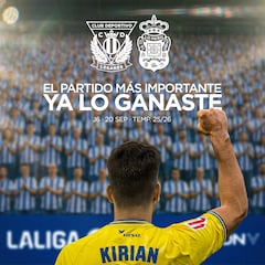 El Leganés rinde tributo a Kirian en la previa de su duelo ante Las Palmas en Butarque