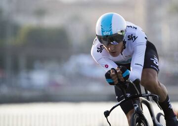 Michael Kwiatkowski rodó segundo en la contrarreloj de Málaga. Llega en una gran forma a la Vuelta.