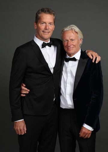 Thomas Enqvist y Bjorn Borg.