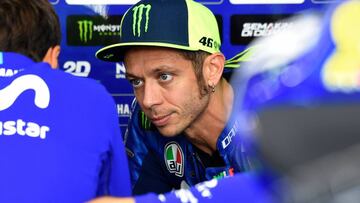 Valentino Rossi en Aragón.