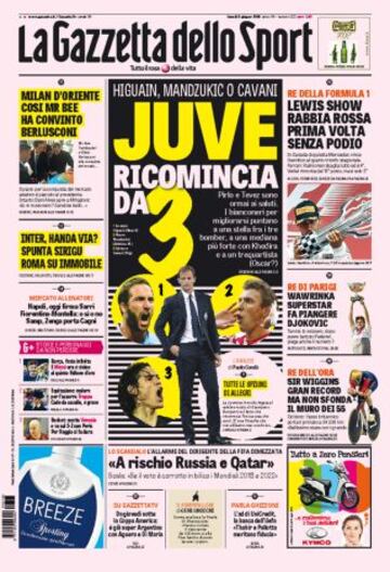 Portadas de la prensa deportiva