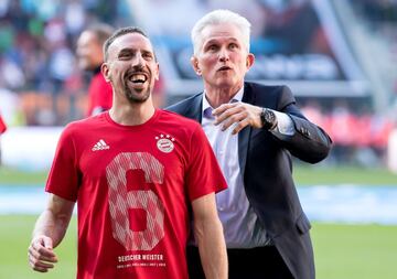 Jupp Heynckes y Franck Ribery.