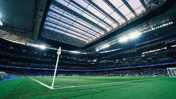 Vista de una de las joyas de la corona del nuevo Bernabéu: el techo retractil.