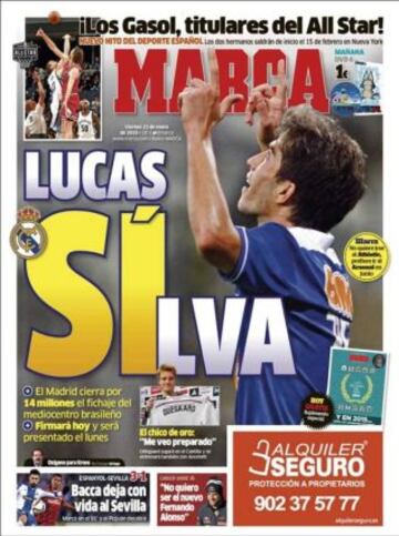 Portadas de la prensa deportiva