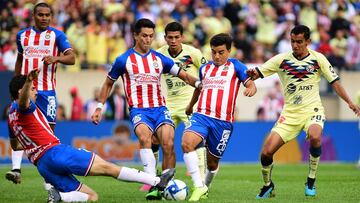 Chivas y Am&eacute;rica empatan en partido amistoso