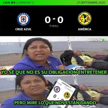 Los memes del Cruz Azul vs América del Guardianes 2020