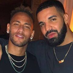 Neymar, en Nueva York junto a Drake