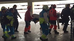 Un obrero herido muy grave al accidentarse en el Wanda