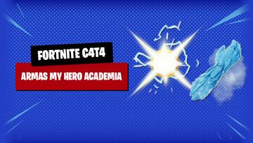 fortnite armas miticas my hero academia smash deku muro hielo todoroki