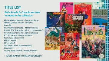 SNK presenta SNK 40th Anniversary Collection para Switch