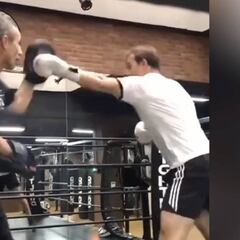 Julen Lopetegui olvida al Real Madrid entrenando boxeo