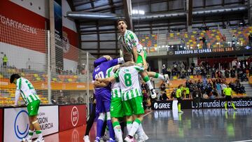 El Betis, en la pasada Supercopa de España en enero.