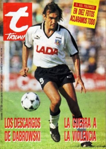 Ricardo Dabrowski: El centrodelantero argentino ganó tres títulos con Colo Colo. Fue el tricampeonato 1989, 1990 y 1991.