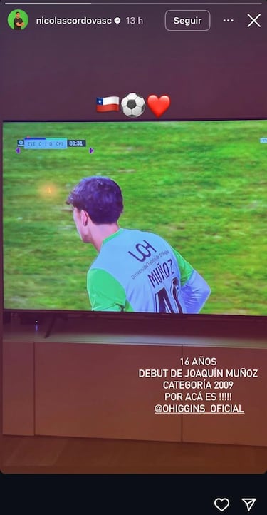 Nicolás Córdova reacciona al debut del joven de 16 años y le deja un mensaje al fútbol chileno