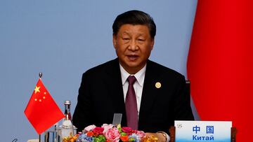 Chinese President Xi Jinping speaks during the joint press conference for the China-Central Asia Summit in Xian, Shaanxi province, China May 19, 2023. REUTERS/Florence Lo/Pool