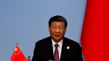 Chinese President Xi Jinping speaks during the joint press conference for the China-Central Asia Summit in Xian, Shaanxi province, China May 19, 2023. REUTERS/Florence Lo/Pool