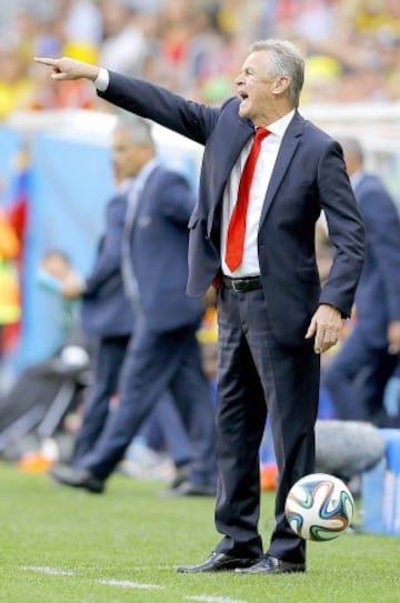 El entrenador de Suiza, Ottmar Hitzfeld.
