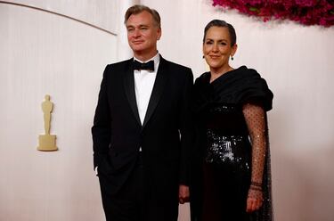 El director de 
Oppenheimer Christopher Nolan y Emma Thomas.