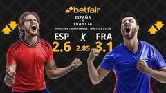 Pronósticos España vs. Francia: horario, TV, estadísticas y cuadro