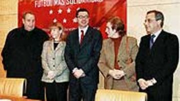 <b>HERMANDAD.</b> Jesús Gil estará acompañado por Florentino Pérez. Atlético y Real son buenos vecinos.