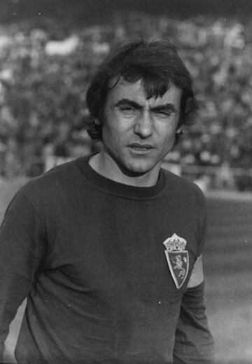 José Luis Violeta, el gran capitán del Zaragoza.