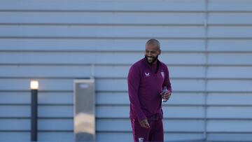 Marcao, en un entrenamiento.
