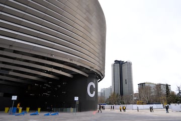 Imagen de la fachada exterior del nuevo Santiago Bernabéu.