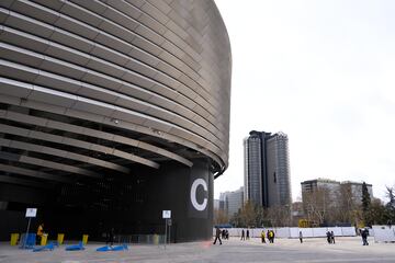 Imagen de la fachada exterior del nuevo Santiago Bernabéu.