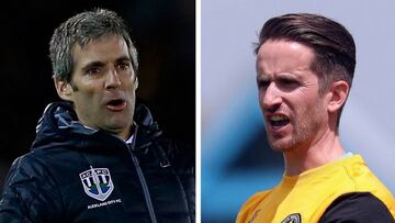 Los españoles Ramon Tribulietx, entrenador del Auckland City, y José Figueira, técnico del Team Wellignton, se verán las caras en la final de la Champions de Oceanía.