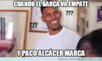 Paco Alcácer y su gol protagonistas de los memes del Granada-Barcelona