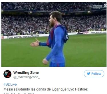 Los memes del tropiezo de Messi contra Venezuela