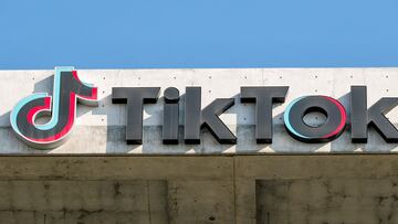 TikTok logo is pictured on the U.S. headquarters of the social media company in Culver City, California, U.S. January 18, 2025. REUTERS/Fred Greaves