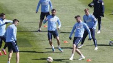 Entrenamiento del Atlético de Madrid.