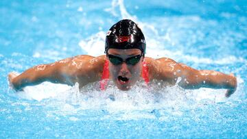 Mireia Belmonte, durante las semifinales de los 200 mariposa.