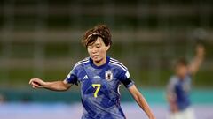 Soccer Football - FIFA Women’s World Cup Australia and New Zealand 2023 - Group C - Zambia v Japan - Waikato Stadium, Hamilton, New Zealand - July 22, 2023 Japan's Hinata Miyazawa in action REUTERS/David Rowland