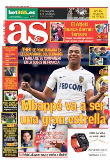 Las portadas de AS de abril