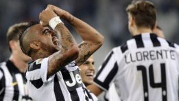 Un doblete de Vidal lanza a la Juve al liderato en la Serie A