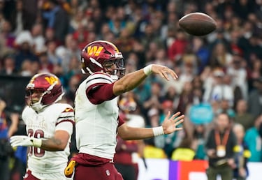 El quarterback de Washington Commanders, Marcus Mariota.