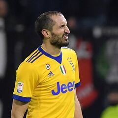 La lesión de Chiellini no es grave y estará listo ante el Madrid