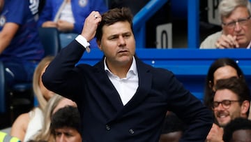 Mauricio Pochettino, entrenador del Chelsea, durante un partido.