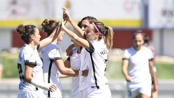 Patricia Mascaró celebra un gol en una imagen de archivo.