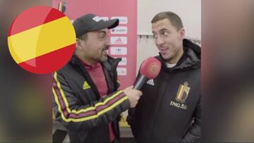 La hilarante entrevista que le hicieron a Hazard en Bélgica