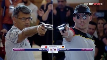 El tirador turco Yusuf Dikeç volvió a brillar con su característica forma relajada de ejecución y sin equipo de ayuda, conquistando la medalla de oro en la Liga de Campeones Europea.