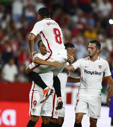 Ben Yedder anot¨® el 2-0 de penalti.