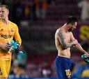 Ter Stegen deja en mal lugar a Messi