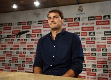 Iker Casillas se emocionó en su despedida