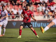 Julen debutó con el primer equipo del Mirandés en Segunda.