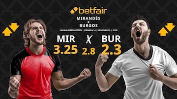 CD Mirandés vs. Burgos CF: horario, dónde ver, pronósticos y clasificación