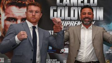 Canelo &Aacute;lvarez y &Oacute;scar de la Hoya.