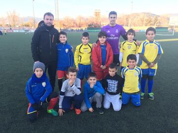 Sergio Reguilón back with his first club Villalba.